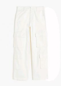 H&M White Cargo ( 8 Pocketed)