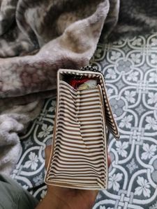 Striped Clutch