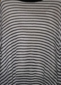 Striped Oversized Sweater with inner