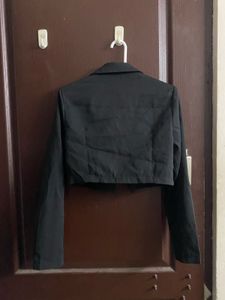 Black Cropped Blazer