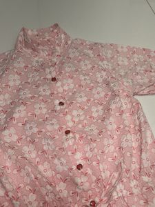 Floral Ruffle Tie Top
