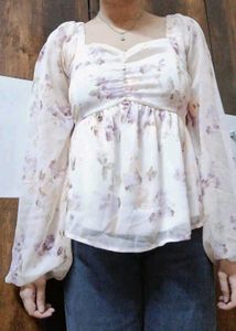 Floral Long Sleeve Top