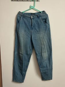 Blue High Rise Slouchy FitJeans