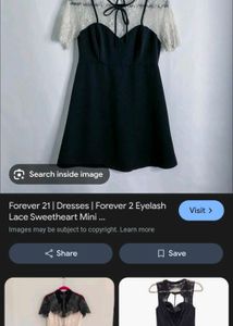 🎊Buy 1, Get 1 Free🎁Chic Black &amp; Lace Mini Dress