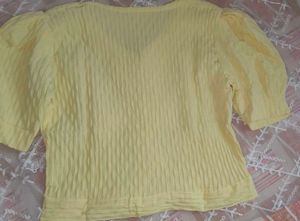 Butter Yellow Crop Top