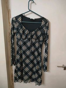 Checks Dark Academia Dress