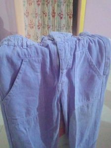 Lavender Denim Pants
