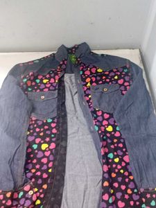 Cute Denim Heart Shirt