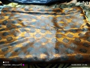 Elegant Brown &amp; Silver Saree