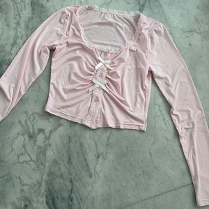 Savana Pintersty Pink Lace Top