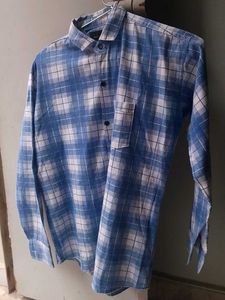 Blue & White Checkered Shirt