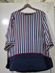 Striped Tunic Top - Elxsi