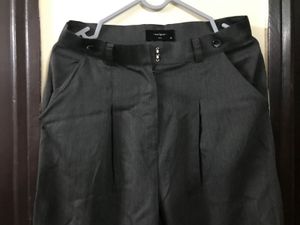 Highrise Stretchy Gray Wide Leg Pants Waist 28-30