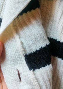 striped cardigan