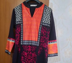 Woollen Kurti With Embroidery
