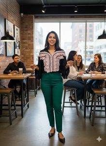 💖💃 Flutter Sleeve Noir Blouse: Your Next Piece🖤