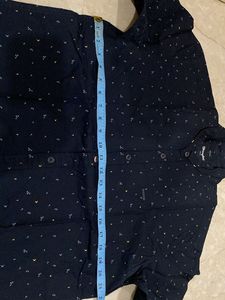 Wrangler Printed Black Shirt- John Player Pant Set