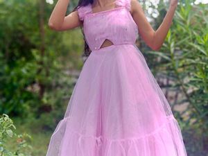 🌺Pink Off Shoulder Fairy Gown