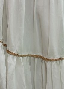 White Stars Set With Golden Work.