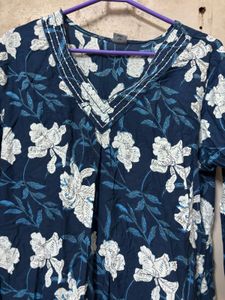 Floral Print Kurta