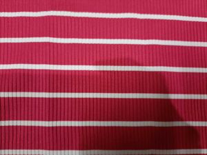 Striped Crop Top Pink