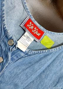 Light Blue Denim Dress For Girl Or Woman 36 Bust