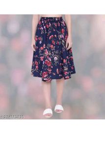 Floral Print Skirt