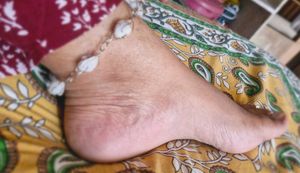 White Stone Anklet