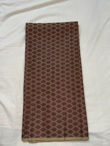 Mauve Banarasi Fabric with zari work