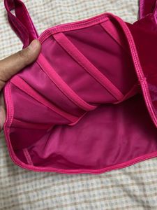 Pink Velvet Embellished Corset Top