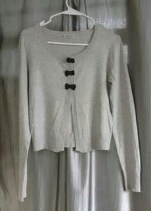 White Grey Sweater