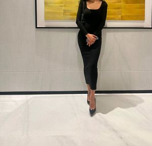 Black Sexy Full Sleeves Dress