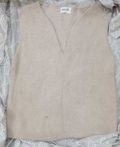 Beige Knit Vest