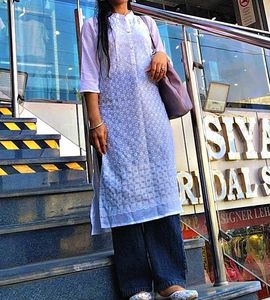 Elegant White Cotton Kurta