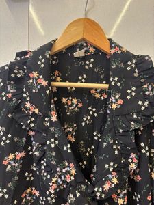 Floral Ruffle Blouse