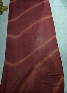 Maroon &amp; Gold Mirror Work Kurta Set
