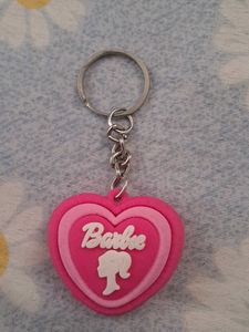 Vintage Barbie Heart Keychain