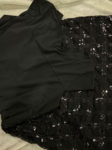 Sequin Embellished Mid Length Dress