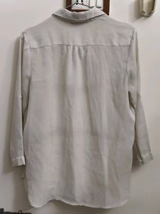 Max Formal Offwhite Chiffon Shirt