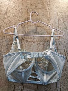 Pastel Green Hunkemoller Lace Bra (Bust 32–36 Smal
