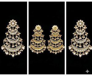 Long Earing  With Pearl & Crystal