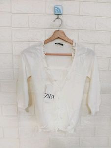 Korean  White Cardigan