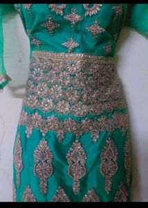 Elegant Green Embroidered Kurta Set
