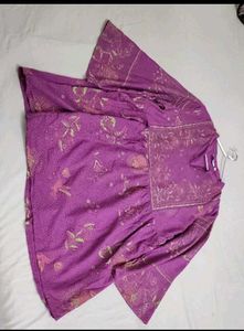 Elegant Ethnic Kurti Combo – Pink &amp; Purple