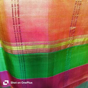 Ethnic Yellow Saree with tassles