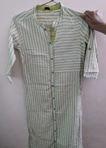 Striped Green Kurta
