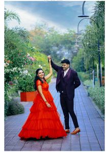 Red Frill Gown , Used product