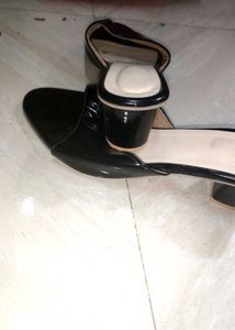 Black Heeled Mules - Size [Your Siz