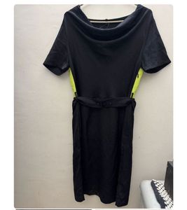 UCB Colourblock Sheath Dress with Cowl Neckline
