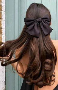 silk satin hair bow